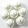 6 Stück Miyuki Cotton Pearls Ø 10mm, Rich White