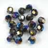 120 Stück Swarovski® Kristalle 5000, Beads 4mm, Crystal Metallic Blue *001METBL