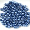 100 Stück Round Beads 3mm, Saturated Metallic Neutral Gray