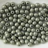 100 Stück Round Beads 3mm, Neon Gray