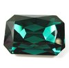 1 Stück Swarovski® Kristalle 4627 Rechteck Cabochon 27x18,5mm, Emerald Foiled *205