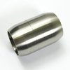 10 Stück Edelstahl Magnetverschluss, 27x18mm, I Ø 14mm, matt