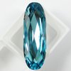 6 Stück Swarovski® Kristalle 4161, Long Classical Oval 27x9mm, Light Turquoise Foiled *263-6