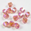 20 Stück Swarovski® Kristalle, 5328 Xilion Beads 6mm, Rose Peach Shimmer 2x *262SHIM2