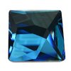 1 Stück Swarovski® Kristalle 2420, Asymmetric Square 25mm, Crystal Bermuda Blue Foiled *001BB