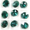 8 Stück Swarovski® Kristalle 1088 XIRIUS Chaton, SS29 (ca.6mm), Emerald Foiled *205