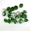 20 Stück Swarovski® Kristalle 1088 XIRIUS Chaton,SS18 (ca.4mm), Fern Green Foiled *291