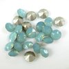 20 Stück Swarovski® Kristalle 1088 XIRIUS Chaton,SS18 (ca.4mm), Pacific Opal Foiled *390
