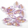 6 Stück Swarovski® Kristalle 4228 Navette, 10x5mm, Crystal Lavender DeLite Unfoiled *001L144D