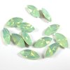 6 Stück Swarovski® Kristalle 4228 Navette, 10x5mm, Chrysolite Opal Foiled *294
