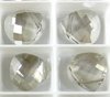 1 Stück Swarovski® Kristalle 6012, Flat Briolette 11x10mm, Crystal Silver Shade *001SSHA