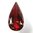 1 Stück Swarovski® Kristalle 4322, Teardrop Fancy Stone 30x15mm, Scarlet Foiled *276