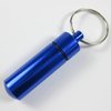 1 Stück Mini Aluminium Pillen Dose, ca.5 x1,5cm, blau