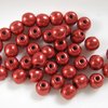 50 Stück Round Beads 4mm,Saturated Metallic Cherry