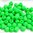 50 Stück feuerpolierte Glasschliffperlen 3mm, Neon Green