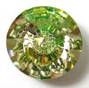 1 Stück Swarovski® Kristalle 1681, Vision Round Stone 16mm, Crystal Luminous Green Foiled *001LUMG