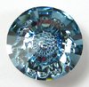 6 Stück Swarovski® Kristalle 1681, Vision Round Stone 16mm, Aquamarine Foiled *202