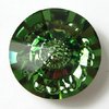 6 Stück Swarovski® Kristalle 1681, Vision Round Stone 12mm, Erinite Foiled *360