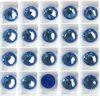 12 Stück Swarovski® Kristalle 2078 XIRIUS Rose SS34, Crystal Royal Blue DeLite *001L110D