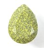 1 Stück Swarovski® Kristalle 4320, Pear Fancy Stone 18x13mm, Marbled Yellow Unfoiled *652