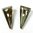 1 Stück Swarovski® Kristalle 6480 Spike Pendant, 28mm, Crystal Bronze Shade *001BRSH