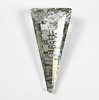 1 Stück Swarovski® Kristalle 6480 Spike Pendant, 39mm, Crystal Gold Patina*001GOLPA