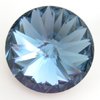 1 Stück Swarovski® Kristalle 1122 Rivoli 14mm, Denim Blue Foiled *266