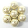 4 Stück Miyuki Cotton Pearls Ø 12mm, Off White