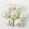 4 Stück Miyuki Cotton Pearls Ø 12mm, White
