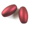 1 Stück Kunststoff Perlen, Oliven Form, 39x21mm, Bohrung 3mm, Red