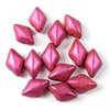 10g GEMDUO 2-hole Beads 8x5mm, mit 2 Löchern, Metalust Matte Hot Pink