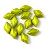10g GEMDUO 2-hole Beads 8x5mm, mit 2 Löchern, Metalust Matte  Yellow Gold