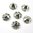 12 Stück Swarovski® Kristalle 2088 XIRIUS Rose SS34, Crystal Foiled *001