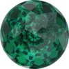 1 Stück Swarovski® Kristalle 1400 Dome Round Stone, 18mm, Emerald Foiled *205