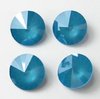 4 Stück Swarovski® Kristalle Rivoli, 1122 SS39 (8mm), Crystal Azure Blue Unfoiled *001L112S