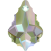 1 Stück Swarovski® Kristalle 6090 Baroque Pendant, 22x15mm, Crystal Paradise Shine *001PARSH