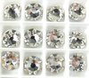 6 Stück Swarovski® Kristalle 2088 XIRIUS Rose SS40 (ca. 8,5mm), Crystal Foiled *001