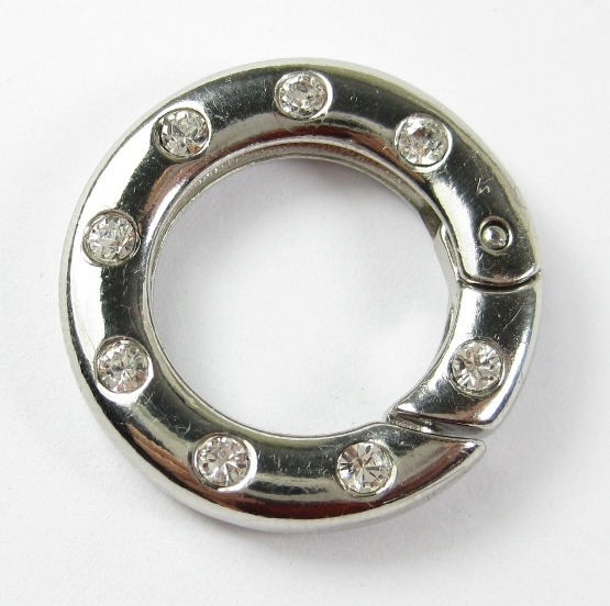 Clip Ring Federring 2,3 cm x 3,5 mm Ringkarabiner für Anhänger Halsketten clp05 