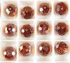 60 Stück Swarovski® Kristalle5040, Briolette Beads 6mm, Crystal Red Magma *001REDM