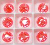 12 Stück Swarovski® Kristalle 2088 XIRIUS Rose SS30 (ca.6,4mm), Cry. Electric Orange DeLite Unfoiled