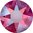 12 Stück Swarovski® Kristalle 2088 XIRIUS Rose SS30 (ca.6,4mm), Light Siam Shimmer Foiled