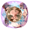1 Stück Swarovski® Kristalle 4470 Quadrat Rivoli, 12mm, Light Rose Shimmer Foiled *223SHIM