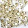 50 Stück Swarovski® Kristalle 5328 Xilion Beads 2,5mm, Crystal Golden Shadow *001GSHA