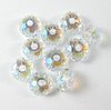 10 Stück Swarovski® Kristalle 5040, Briolette Beads 6mm, Crystal Shimmer 2x *001SHIM2