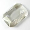 1 Stück Swarovski® Kristalle 4627 Rechteck Cabochon 27x18,5mm, Crystal Silver Shade Unfoiled*001SSHU