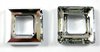 1 Stück Swarovski® Kristalle 4439 Square Ring 30mm, Crystal CAL V SI *001CAVSI