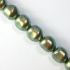 10 Stück Swarovski® Kristalle 5840 Barock Pearl 8mm, Crystal Iridescent Green Pearl *930