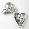1 Stück Swarovski® Kristalle 6240 Wild Heart Pendant, 27mm, Crystal Silver Patina *001SILPA