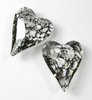 1 Stück Swarovski® Kristalle 6240 Wild Heart Pendant, 27mm, Crystal Black Patina *001BLAPA