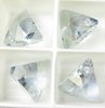 1 Stück Swarovski® Kristalle 6628 Xilion Triangle Pendant 16mm, Crystal Blue Shade